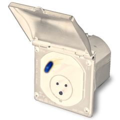 Spina esterna Rosi 16A 2P+T230V IP44 Bianco