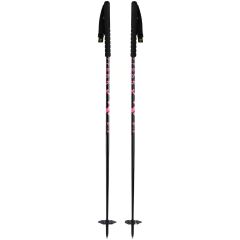 Bastoncini da sci alpinismo Black Crows Oxus Black / Pink 130 cm