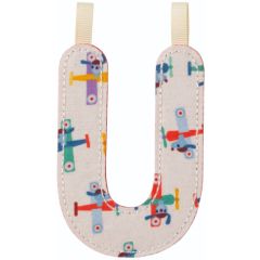 Lettera Lilliputiens U in tessuto fosforescente Fantasia