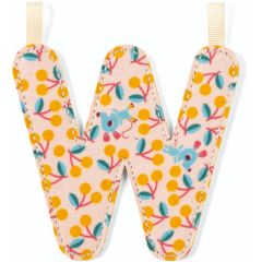 Lettera Lilliputiens W in tessuto fosforescente Fantasia