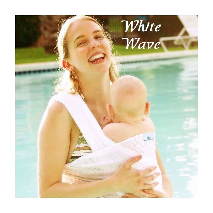 Fasca portabebè Wrap Onesize White Wave