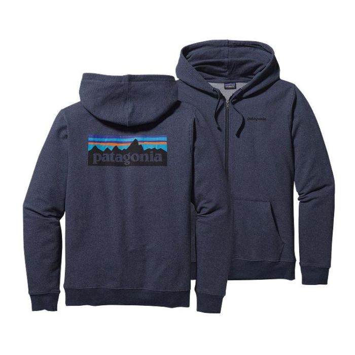 Felpa da uomo P6 Logo Midweight Full-Zip Navy Blue