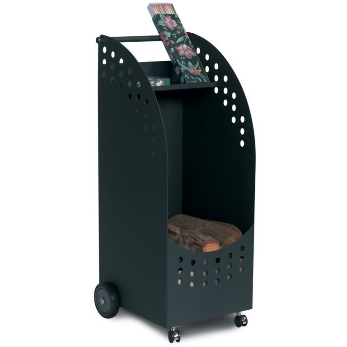 Carrello portalegna serie Nero Carrello portalegna serie Nero
