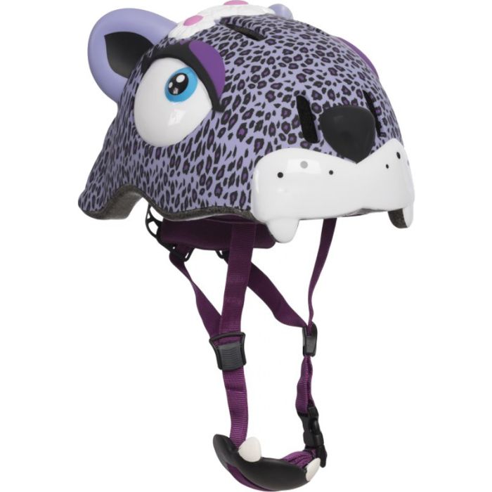 Casco per bicicletta Leopardo Viola