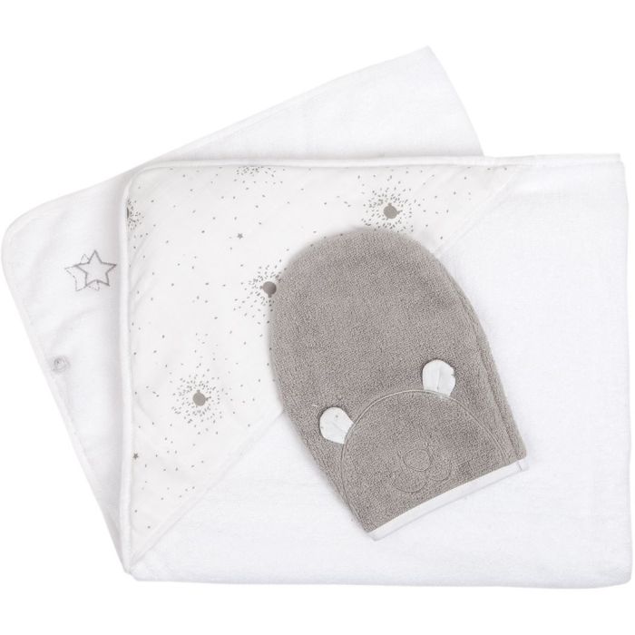 Set bagno e manopola Grigio chiaro