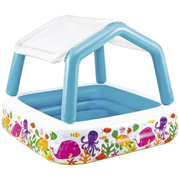 Piscina Acquario con parasole 157 x 157 x 122 cm Piscina Acquario con parasole 157 x 157 x 122 cm