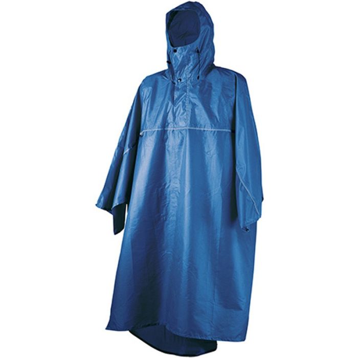 Poncho Rain Stop Cagoule S-M Blu Poncho Rain Stop Cagoule S-M Blu