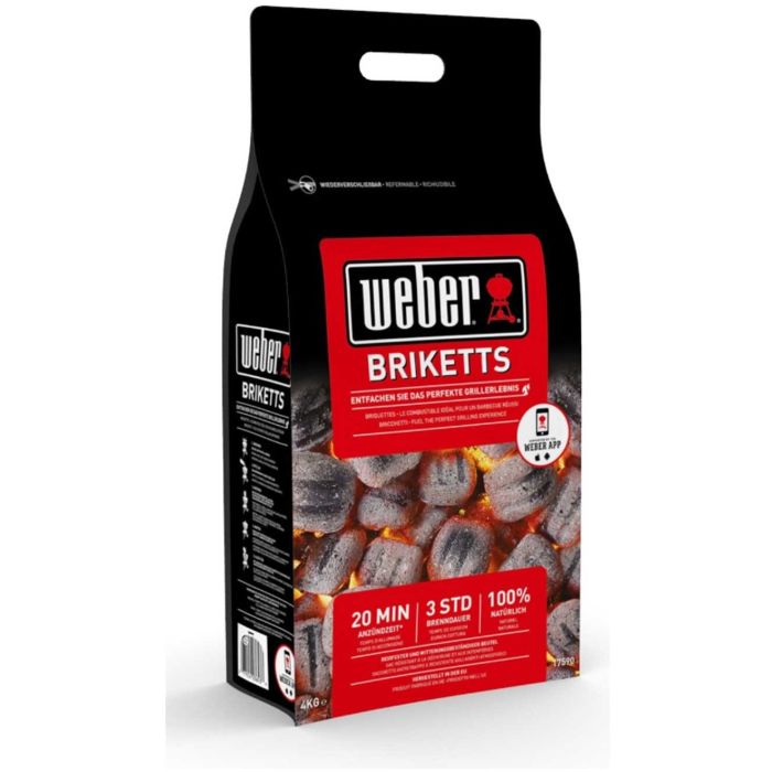 Sacco da 4 kg di bricchetti di carbone
