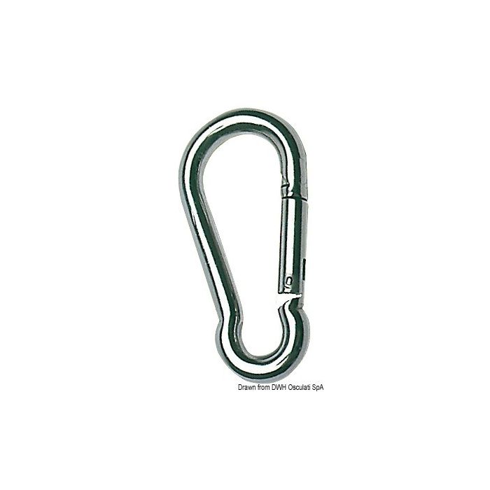 Moschettone inox 12 mm