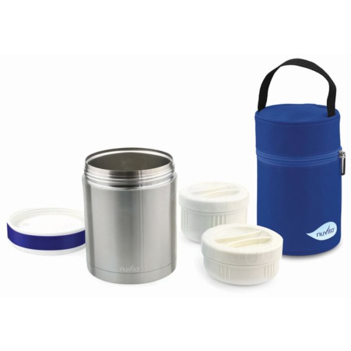Contenitore termico in accaio inox con borsa termica Contenitore termico in accaio inox con borsa termica