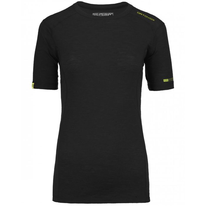 Maglietta termica da donna 105 Ultra Shorts Sleeve Black Raven Maglietta termica da donna 105 Ultra Shorts Sleeve Black Raven