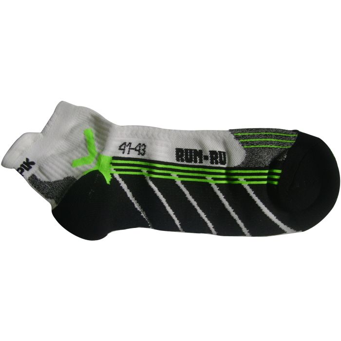 Calzini corti Run Ru Bco-Verde