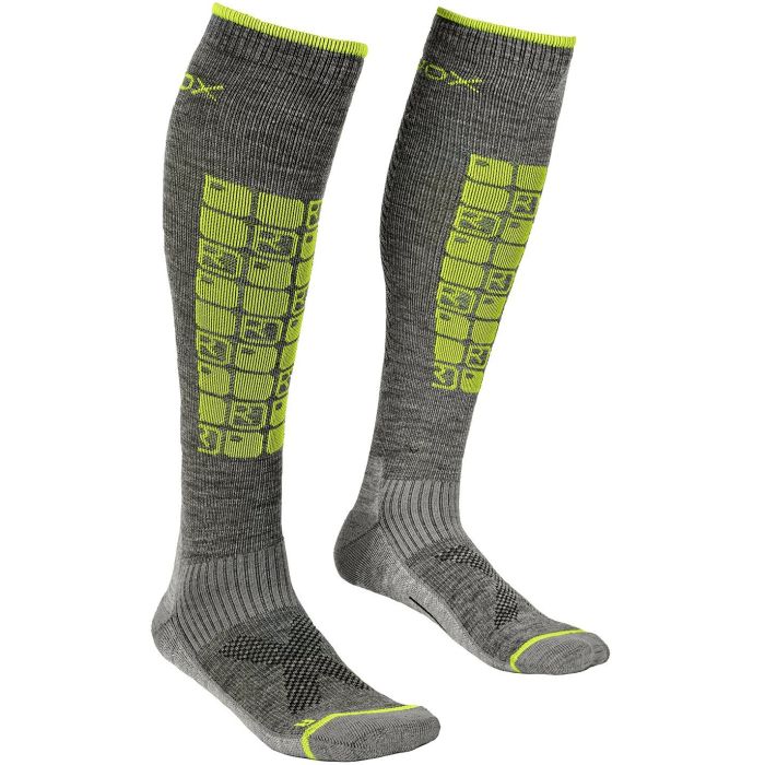 Calze da uomo Ski Compression Grey Blend