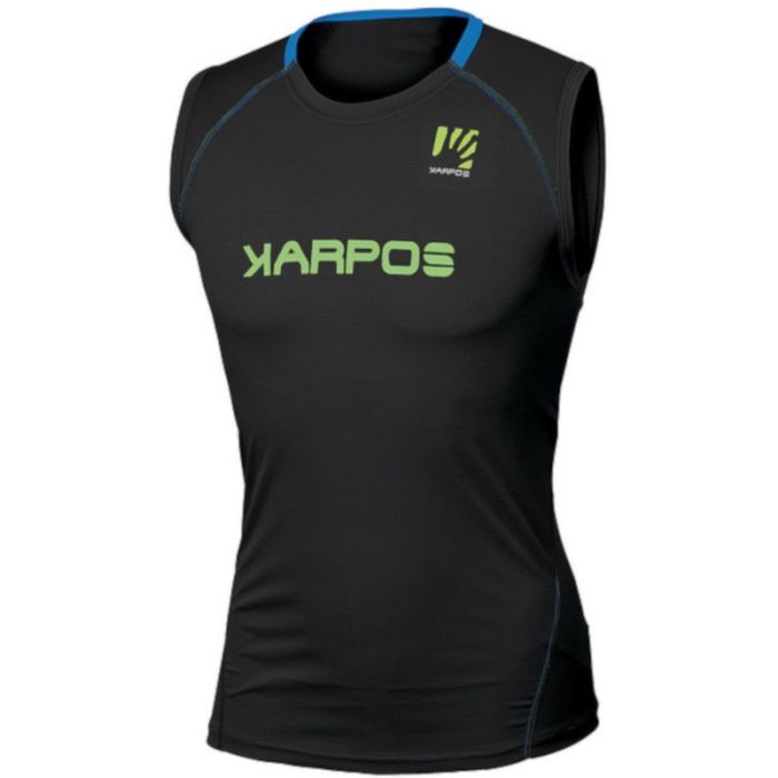 Canotta da uomo Fast Black / Green Fluo