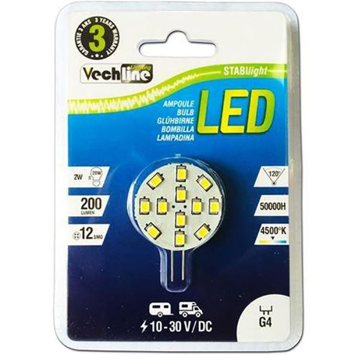 Lampada 12V 24V G4 12 Led 260