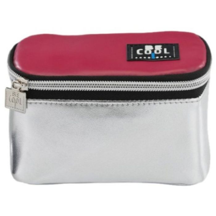 Borsa termica per cosmetici Argento/Rosso Grande