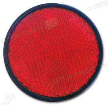 Catadiottro con adesivo GES &Oslash; 60 mm Rosso
