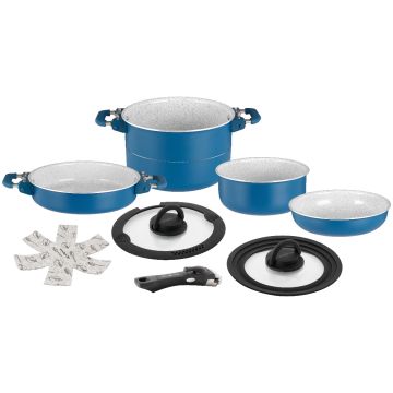 Set di pentole Brunner Carezza Magnetogrip 7+1 Ø 24