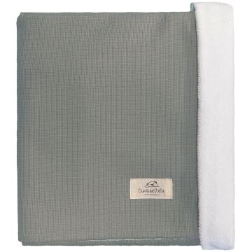 Coperta Cucusettete Waffle 70x100 cm Verdone