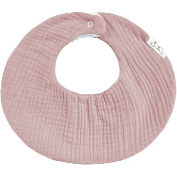 Bavaglino Cucusettete Colletto Rosa antico