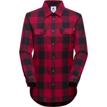 Camicia da donna Mammut Tamaro Longsleeve Blood red-black