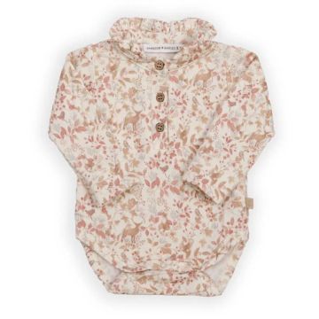 Body Bamboom con colletto volant Print Autumn Forest (342)