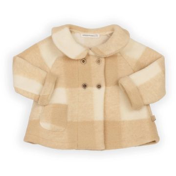 Cappotto da bambina Bamboom Lana Cotta Mocha Sand (347)