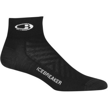 Calze corte da donna Icebreaker Ultralight Run+ Black / Snow