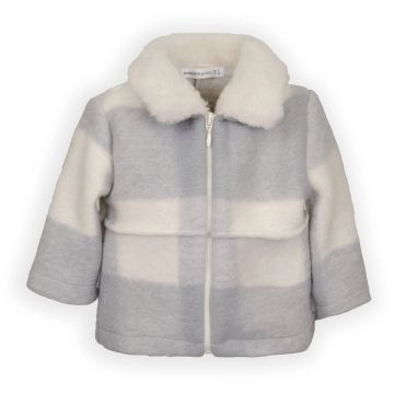 Cappotto da bambina Bamboom Lana Cotta/Alpaka Moss Grey (351)