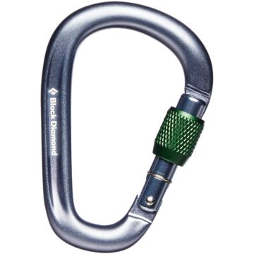 Moschettoni Black Diamond Pearlock Screwgate Carabiner Grey