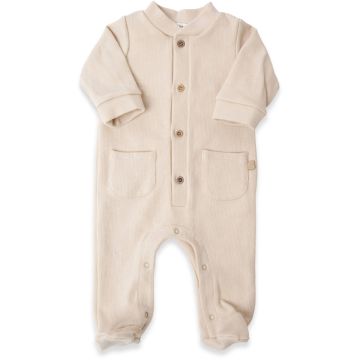 Tutina unisex Bamboom con apertura davanti Warm White (345)