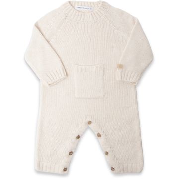 Tutina unisex Bamboom con colletto a maglia Warm White (128)