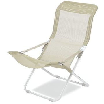 Poltrona Fiam Fiesta Ecrù con telaio Bianco