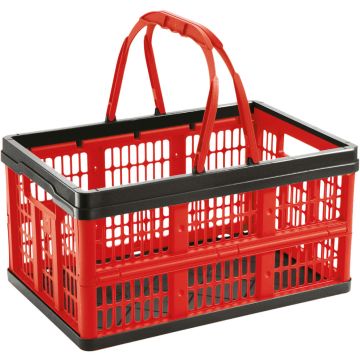 Cesto pieghevole Tontarelli Voilà 16L Rosso/Nero
