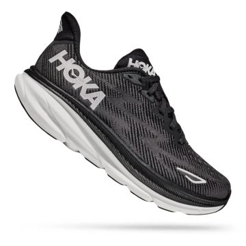 Scarpa da donna Hoka Clifton 9 Wide Black / White