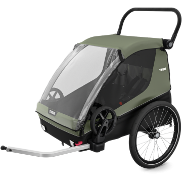 Rimorchio per bici Thule Courier Vintage Green