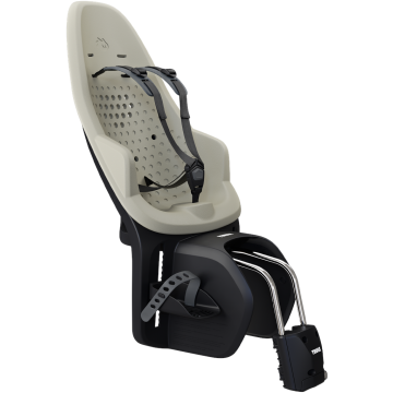 Seggiolino da bici posteriore con fissaggio al portapacchi Thule Yepp 2 Maxi Frame Mount Soft Sand
