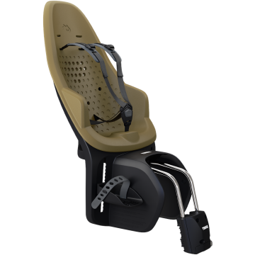 Seggiolino da bici posteriore con fissaggio al portapacchi Thule Yepp 2 Maxi Frame Mount Nutria Green