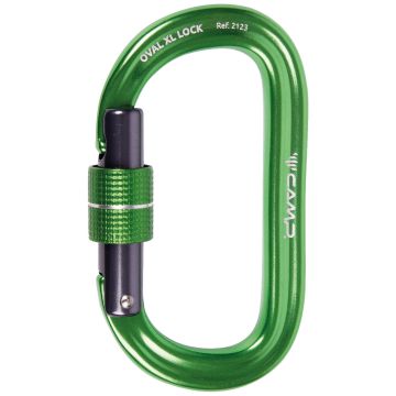 Moschettone Camp Oval XL Lock Verde