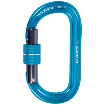 Moschettone Camp Oval XL Lock Blu