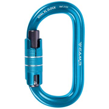 Moschettone Camp Oval XL 2Lock Blu