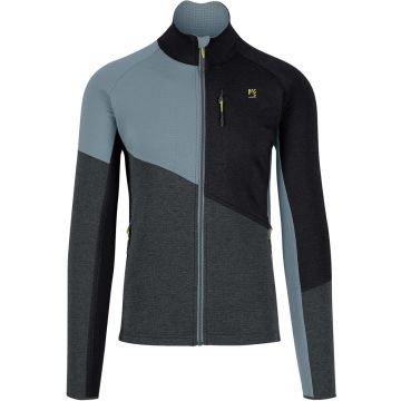 Pile da uomo Karpos Federa Full-Zip Woodl.Gray / Black / Smoke Blue