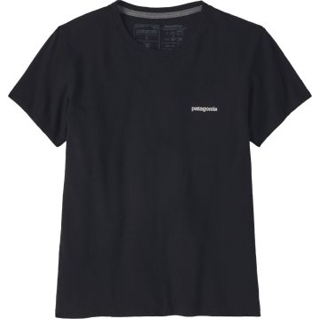 Maglia da donna Patagonia P-6 Logo Responsibili-Tee® Black
