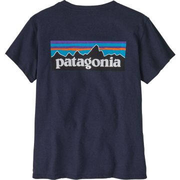 Maglia da donna Patagonia P-6 Logo Responsibili-Tee® P-6 New Navy