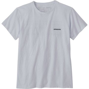 Maglia da donna Patagonia P-6 Logo Responsibili-Tee® White