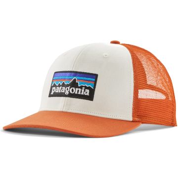 Cappello Patagonia P-6 Logo Trucker White w/Redtail Rust