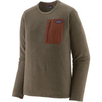 Pile da uomo Patagonia R1® Air Fleece Crewneck Marlow Brown