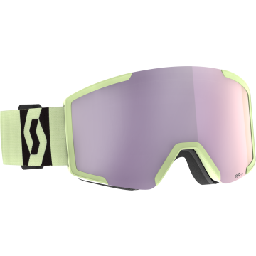 Maschera da sci Scott Shield AMP Pro acid yellow / amp pro lavender chrome