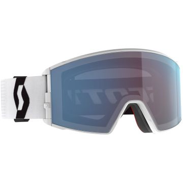 Maschera da sci Scott React mineral white/black / enhancer blue chrome