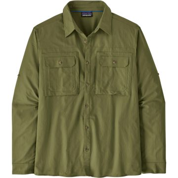 Camicia da uomo Patagonia Self-Guided Sun Shirt Caper Green